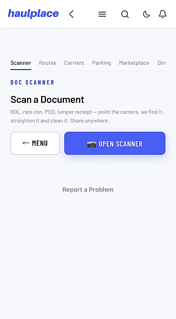 The document scanner on a phone